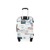 Maleta de viaje Pequeña Stamp 4 ruedas